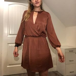 Low-cut, Backless Rust Dress.  Never worn!